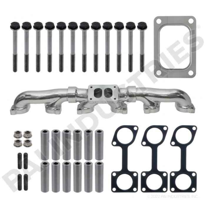 HI-PERFORMANCE EXHAUST MANIFOLD KIT 30° TURBO MOUNTING (Thermashield Coating)